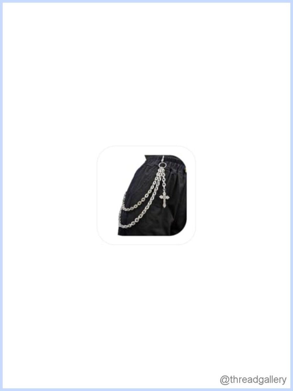 Punk Pants Chain Layered Alloy Hip Hop Cross Sword Star Rivet Charm